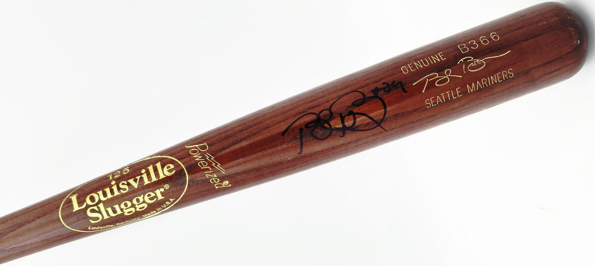 Bret Boone Autographed Louisville Slugger Game Issued B366 Baseball Bat Seattle Mariners Beckett BAS QR #BX67609