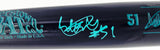 Ichiro Suzuki Autographed Blue 2025 Cooperstown HOF Induction Baseball Bat Seattle Mariners "#51" IS Holo & Beckett BAS Witness #3W344848