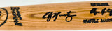 Edgar Martinez Autographed Blonde Louisville Slugger Game Model Baseball Bat Seattle Mariners Beckett BAS Witness #4W625586