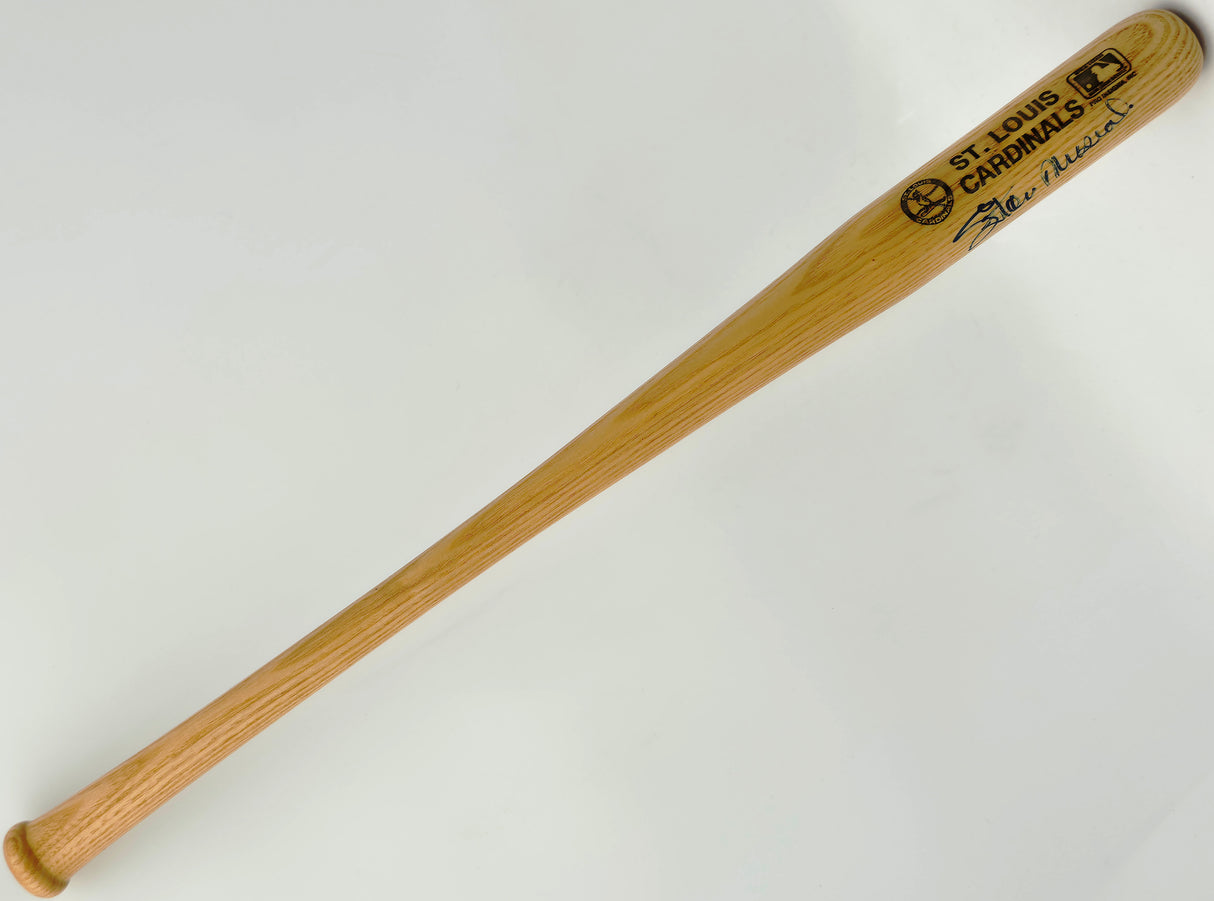 Stan Musial Autographed Blonde 18" MLB Mini Baseball Bat St. Louis Cardinals Beckett BAS QR #BS30333