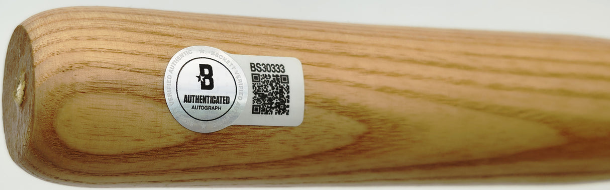 Stan Musial Autographed Blonde 18" MLB Mini Baseball Bat St. Louis Cardinals Beckett BAS QR #BS30333