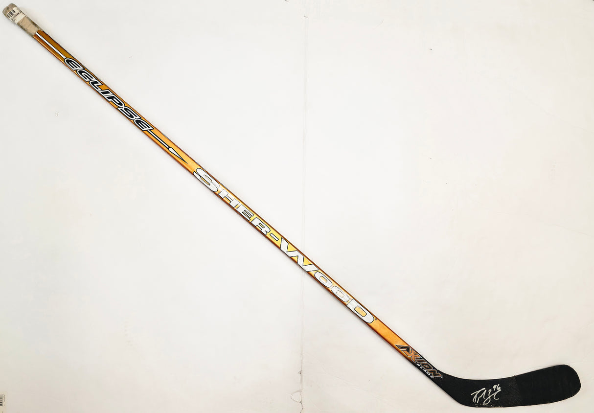 Pierre-Marc Bouchard Autographed Game Used Hockey Stick Minnesota Wild SKU #267244