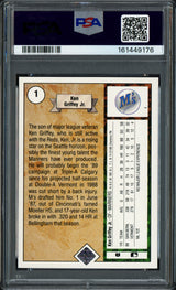 Ken Griffey Jr. Autographed 1989 Upper Deck Rookie Card #1 Seattle Mariners PSA 7 Auto Grade Gem Mint 10 PSA/DNA #161449176
