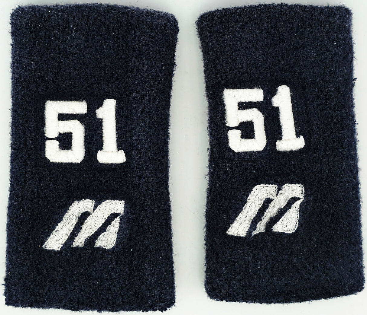 Unsigned Ichiro Suzuki 1999 Game Used Orix Blue Wave Black Mizuno Wristbands IS Holo SKU #267257