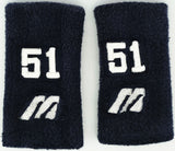 Unsigned Ichiro Suzuki 1999 Game Used Orix Blue Wave Black Mizuno Wristbands IS Holo SKU #267257