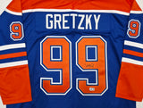 Edmonton Oilers Wayne Gretzky Autographed Orange & Blue Jersey Beckett BAS #AE85520