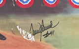 Tom Seaver Autographed 19x26 Lithograph New York Mets (Damaged) Beckett BAS QR #BU86707
