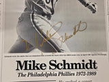 Mike Schmidt Autographed 16x24 Poster Philadelphia Phillies Beckett BAS QR #BW06383