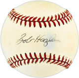 Bob Hazle Autographed Official NL Baseball Milwaukee Braves Beckett BAS QR #BX67614