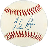 Nolan Ryan Autographed Official AL Baseball Texas Rangers, Los Angeles Angels Beckett BAS QR #BX67618