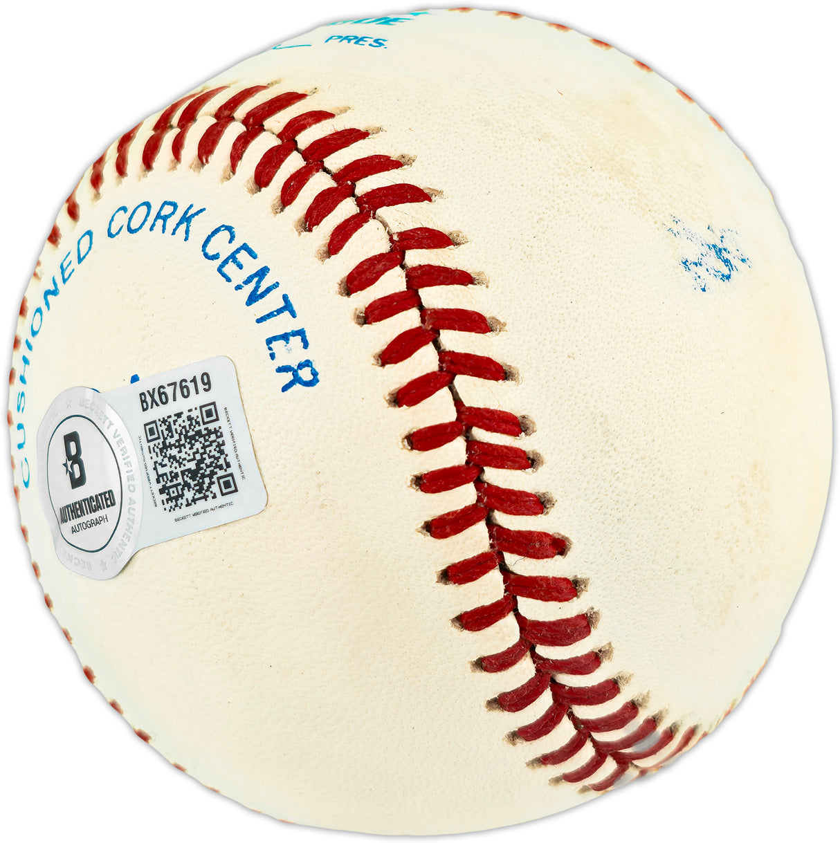 Mark McGwire Autographed Official AL Baseball Oakland A's Vintage Signature Beckett BAS QR #BX67619