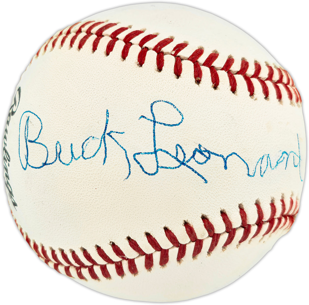 Buck Leonard Autographed Official NL Baseball Negro Leagues Beckett BAS QR #BX67620