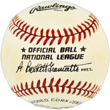 Del Crandall Autographed Official NL Baseball Milwaukee Braves Beckett BAS QR #BX67621