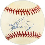 Ken Griffey Jr. Autographed Official AL Baseball Seattle Mariners Beckett BAS QR #BX67626