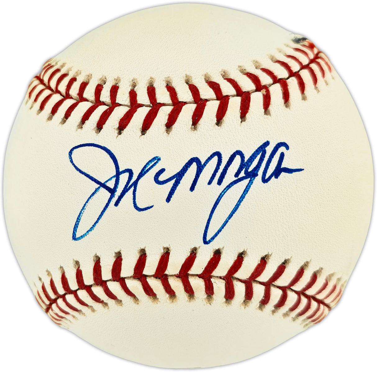 Joe Morgan Autographed Official 2001 Father's Day Logo MLB Baseball Cincinnati Reds Beckett BAS QR #BX67630