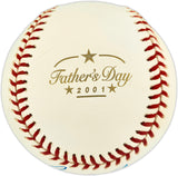 Joe Morgan Autographed Official 2001 Father's Day Logo MLB Baseball Cincinnati Reds Beckett BAS QR #BX67630