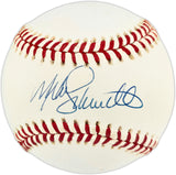 Mike Schmidt Autographed Official NL Baseball Philadelphia Phillies Beckett BAS QR #BX67635
