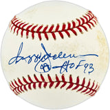 Reggie Jackson Autographed Official AL Baseball New York Yankees "HOF 93" Beckett BAS QR #BX67643