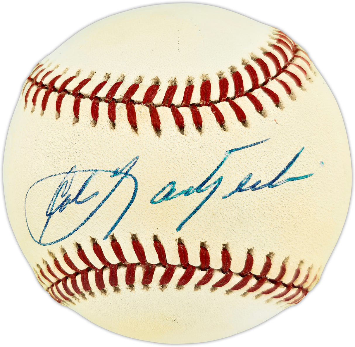 Carl Yastrzemski Autographed Official AL Baseball Boston Red Sox Beckett BAS QR #BX67645