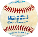 Nolan Ryan Autographed Official AL Baseball Texas Rangers, Los Angeles Angels Beckett BAS QR #BX67647