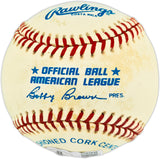 Dave Bergman Autographed Official AL Baseball Detroit Tigers Beckett BAS QR #BX67648