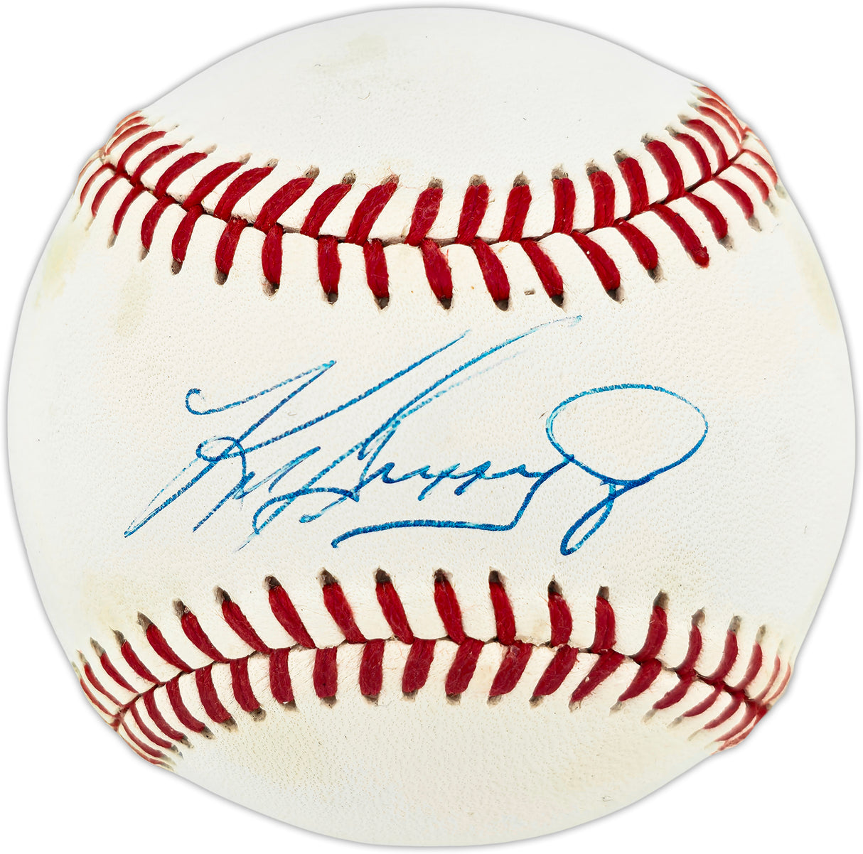 Ken Griffey Jr. Autographed Official AL Baseball Seattle Mariners Beckett BAS QR #BX67649