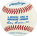 Ken Griffey Jr. Autographed Official AL Baseball Seattle Mariners Beckett BAS QR #BX67649