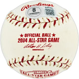 Vladimir Guerrero Sr. Autographed Official 2004 All Star Game Logo Baseball California Angels Beckett BAS QR #BX67661