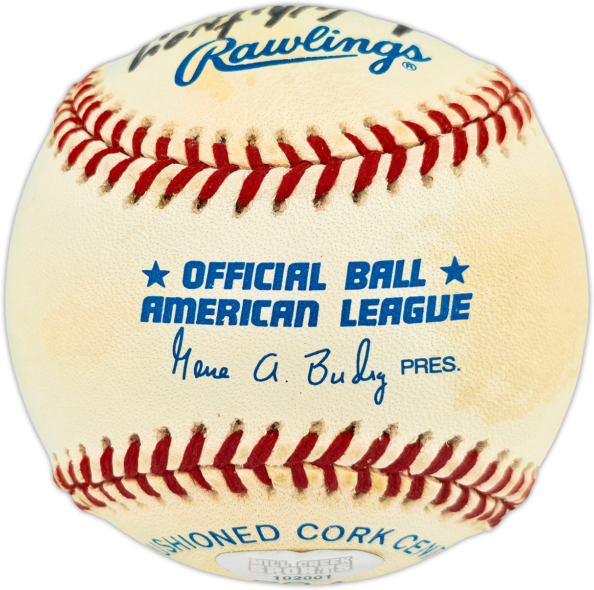 Dave Niehaus Autographed Official AL Baseball Seattle Mariners "My Oh My & To Whitney" MCS Holo #102001