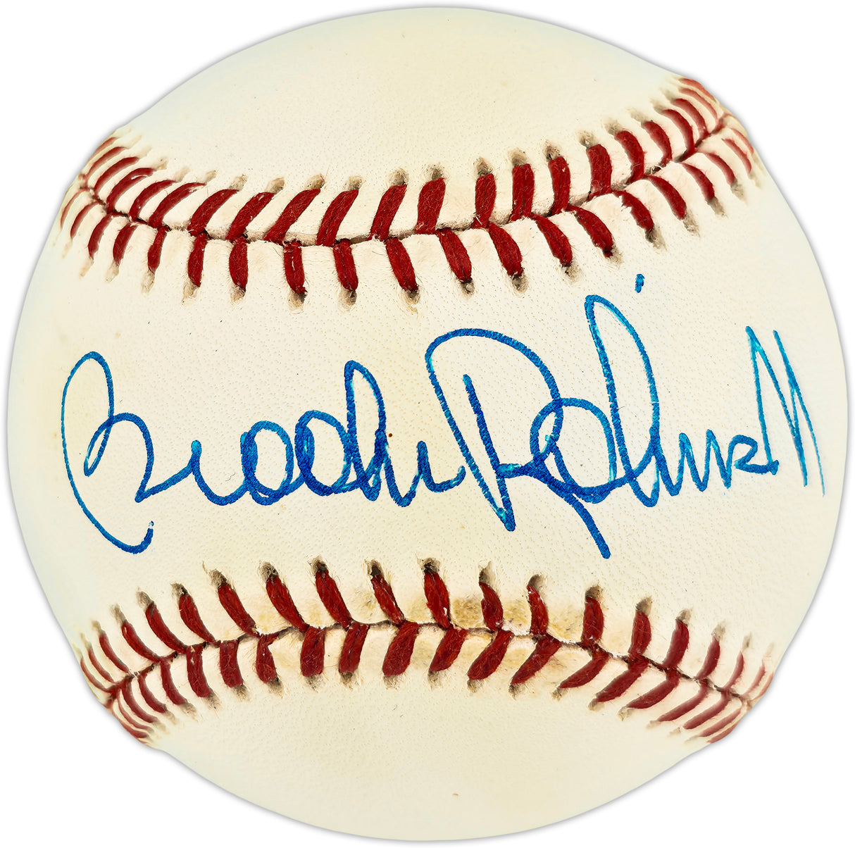 Brooks Robinson Autographed Official AL Baseball Baltimore Orioles Beckett BAS QR #BX67664