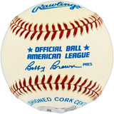 Brooks Robinson Autographed Official AL Baseball Baltimore Orioles Beckett BAS QR #BX67664