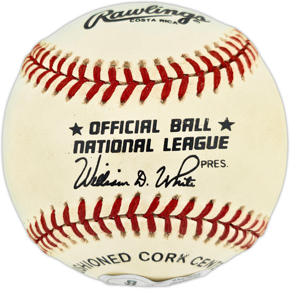 Nolan Ryan & Mike Jeffcoat Autographed Official NL Baseball Texas Rangers Beckett BAS QR #BX67665