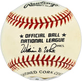 Nolan Ryan & Mike Jeffcoat Autographed Official NL Baseball Texas Rangers Beckett BAS QR #BX67665