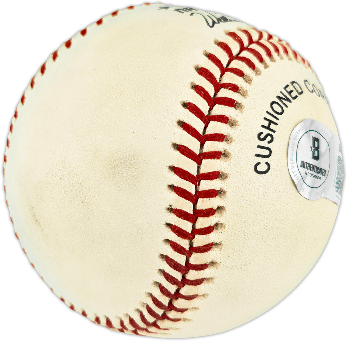 Nolan Ryan & Mike Jeffcoat Autographed Official NL Baseball Texas Rangers Beckett BAS QR #BX67665