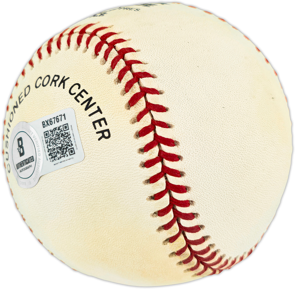 Bruce Kison Autographed Official NL Baseball Pittsburgh Pirates Beckett BAS QR #BX67671