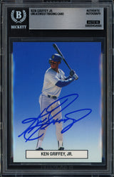 Ken Griffey Jr. Autographed 1989 Premier Player Card #2 Seattle Mariners Auto Grade Gem Mint 10 Beckett BAS Stock #266150
