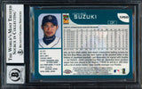 Ichiro Suzuki Autographed 2001 Topps Chrome Traded Rookie Card #T266 Seattle Mariners Auto Grade Gem Mint 10 Beckett BAS #14129105