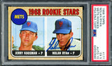Nolan Ryan Autographed 1968 Topps Rookie Card #177 New York Mets PSA 5 Auto Grade Gem Mint 10 PSA/DNA #64992686