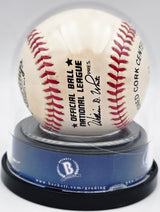 Willie Mays & Hank Aaron Autographed Official NL Baseball Auto Grade Mint 9 Beckett BAS #20778605