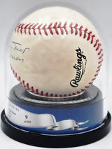 Willie Mays & Hank Aaron Autographed Official NL Baseball Auto Grade Mint 9 Beckett BAS #20778605
