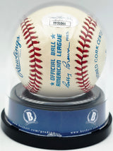 Mickey Mantle & Ken Griffey Jr. Autographed Official AL Baseball Auto Grade Near Mint/Mint 8 Beckett BAS #20779705