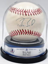 Barry Bonds Autographed Official NL Baseball San Francisco Giants Auto Grade Mint 9 Beckett BAS #20778611