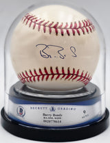 Barry Bonds Autographed Official NL Baseball San Francisco Giants Auto Grade Mint 9 Beckett BAS #20778614