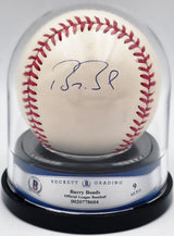 Barry Bonds Autographed Official League Baseball San Francisco Giants Auto Grade Mint 9 Beckett BAS #20778604