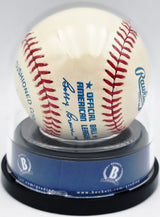 Joe Dimaggio Autographed Official AL Baseball New York Yankees Auto Grade Mint 9 Beckett BAS #20778607