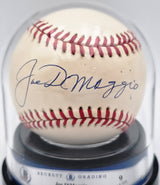 Joe Dimaggio Autographed Official AL Baseball New York Yankees Auto Grade Mint 9 Beckett BAS #20778610