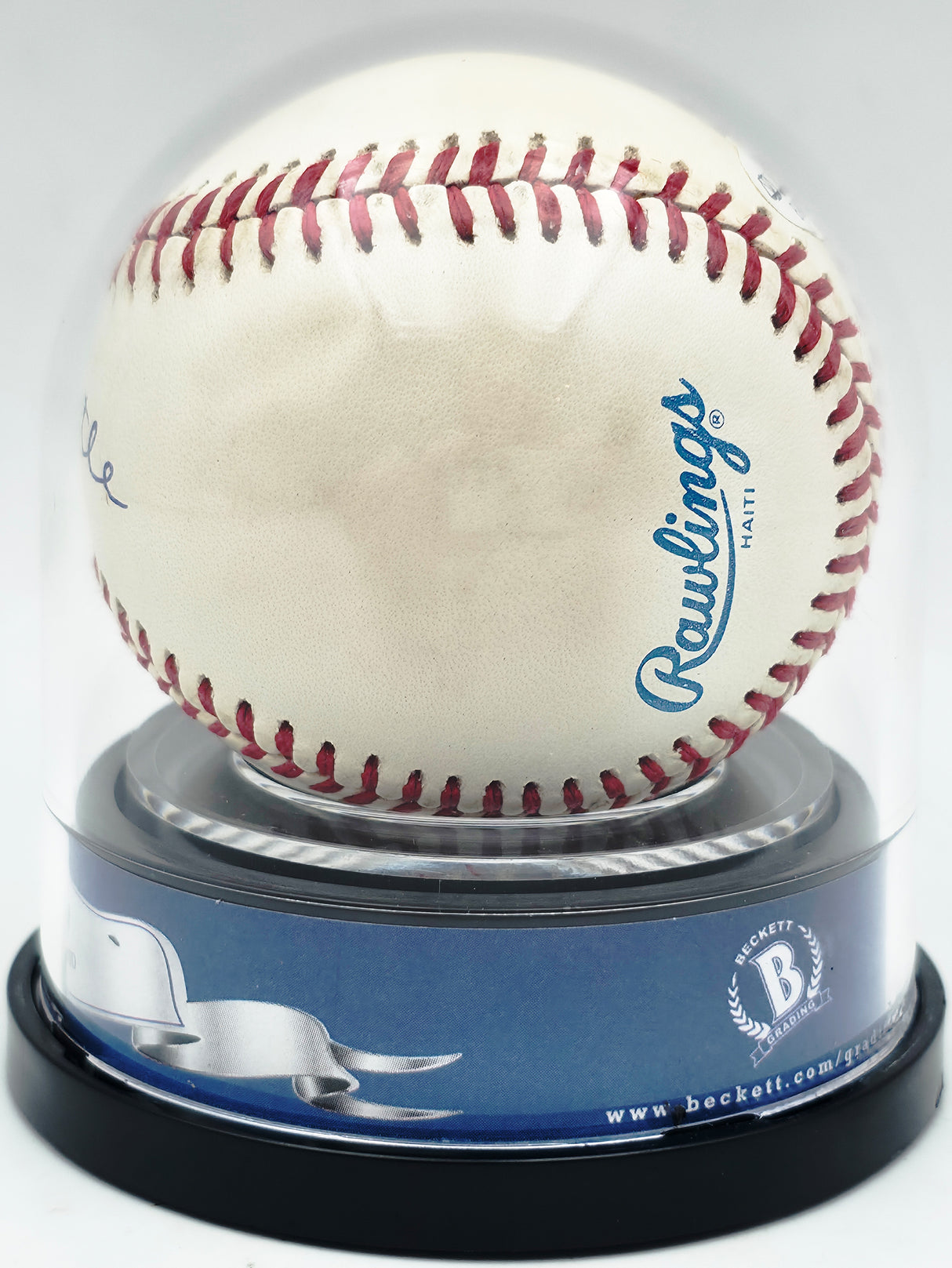 Mickey Mantle Autographed Official AL Baseball New York Yankees Auto Grade Mint 9 Beckett BAS #20779080