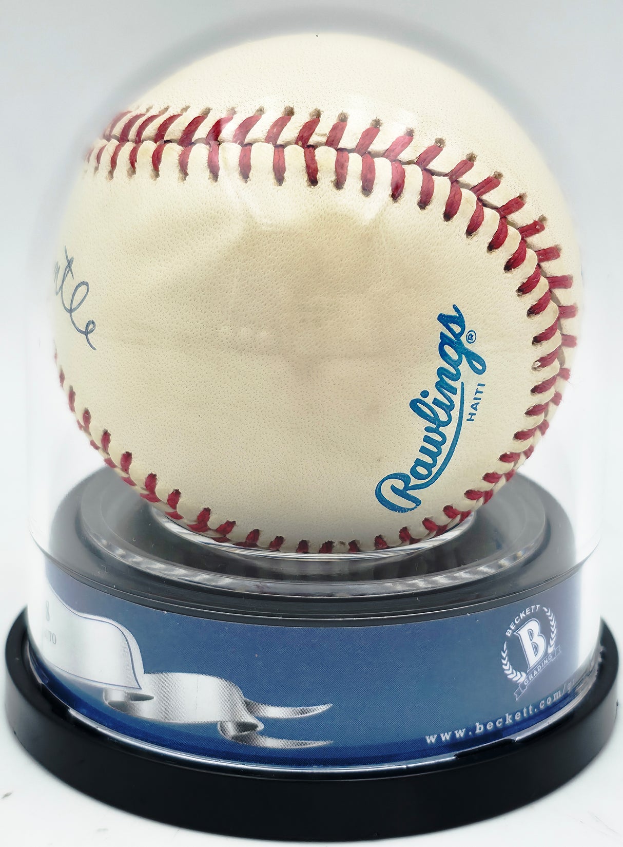 Mickey Mantle Autographed Official AL Baseball New York Yankees Auto Grade Near Mint/Mint 8 Beckett BAS #20779707