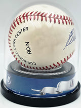 Eddie Mathews Autographed Official NL Baseball Milwaukee Braves Auto Grade Mint 9 Beckett BAS #20779086
