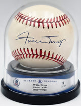Willie Mays Autographed Official NL Baseball San Francisco Giants Auto Grade Mint 9 Beckett BAS #20779710